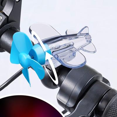 Wind Up Airplane Toy Electric Scooter Motorcycle Bike Handlebar Decoration Wind Powered Car Exterior Ornament