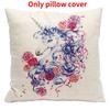 Pillow Unicorn Case Cute Cartoon Print Home Living Room Sofa Car Cushion Gift