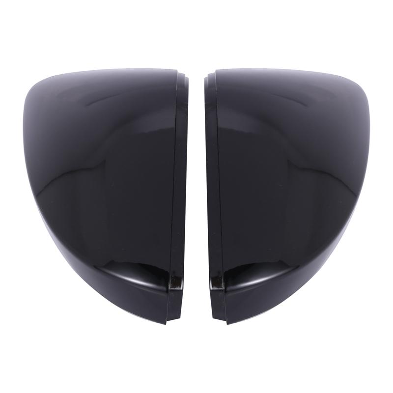 Glossy Black Car Rearview Mirror Covers Side Wing Mirror Caps for Skoda Octavia Mk3 A7 5E 2014- for T-ROC