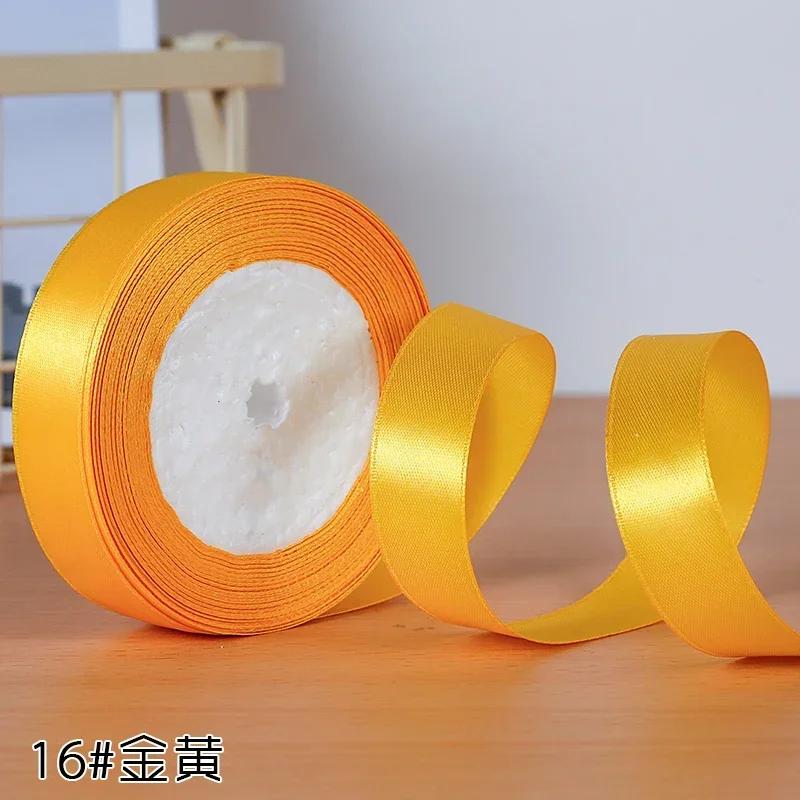 22meters 20mm Faced Satin Ribbon for DIY Silk Satin Ribbons Crafts Bow Handmade Gift Wrap Party Wedding Clothing Accessories