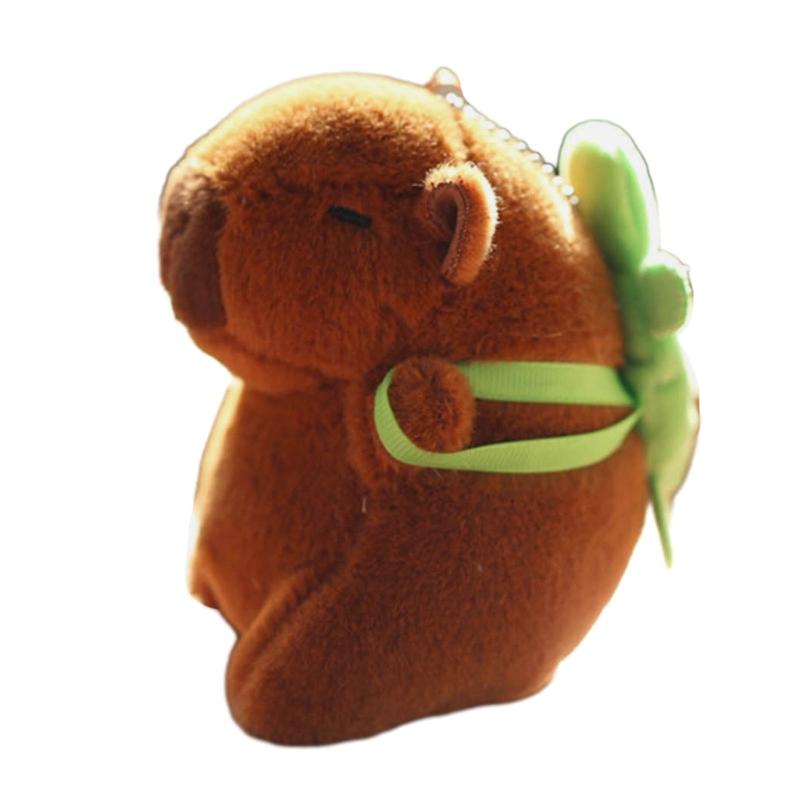 

Stylish Capybara Keychain Stuffed Animal Keyring Ornament Adorable Plush Bag Pendant Accessories for Animal Lovers