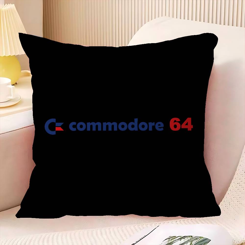 CCommodore Logo Cushion Cover Car Throw Pillow Case For Sofa Car Christmas Gift Xcm Xcm