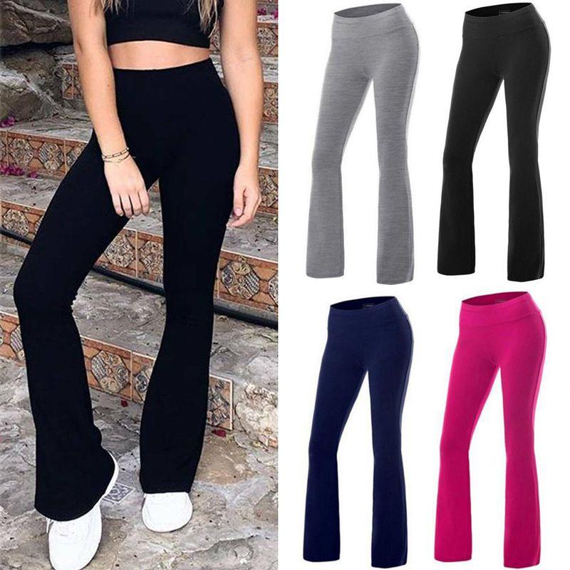 Comfortable Women Bootcut Yoga Pants With Elastic Waistband For Everyday Wear