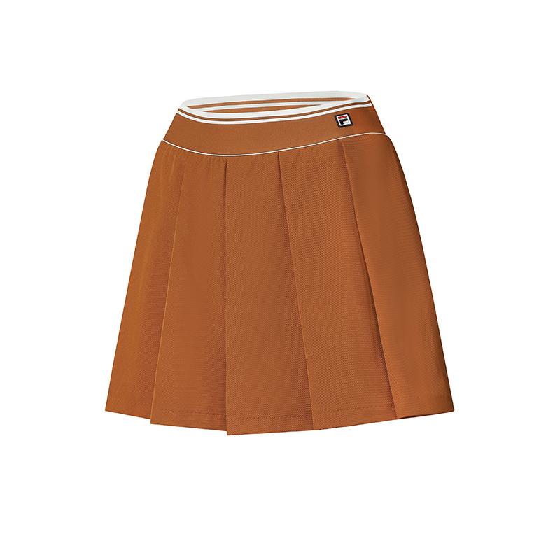 

New FILA Casual Short Skirts Women s Pineapple Brown A11W523309F-OR 165/66A/M