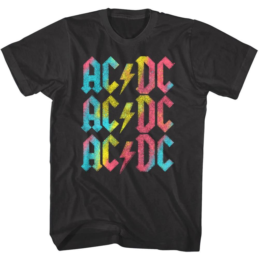 

ACDC Vintage Grafitti Logo Mens T Shirt Rock Band Album Music Concert Tour Merch 3XL
