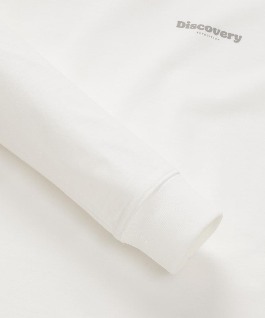 DISCOVERY EXPEDITION Women'S Small Logo Long Sleeve T-Shirt (White)