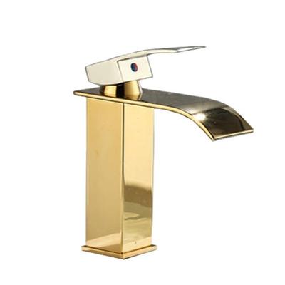 Wide Mouth Waterfall Faucet Bathroom Vanity Vessel Sinks Mixer Tap Water Faucet
