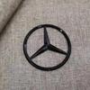 C200 E200 Mercedes Benz İçin 90mm ABS Krom Siyah Logo Mercedes Amblemi Arka Yıldız Rozeti Mercedes Benz W203 W206 W212 X253 W16 İçin