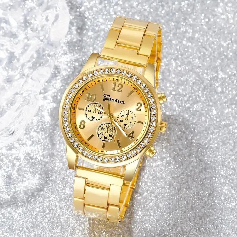 Luxury Women Watches Fashion Rose Gold Watch Ladies Bracelet Wristwatches Stainless Steel Strap Female Quartz Watch Clock