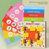 Wooden Memory Kids Flip Card Game Puzzle Challenge Toy For Development Brain