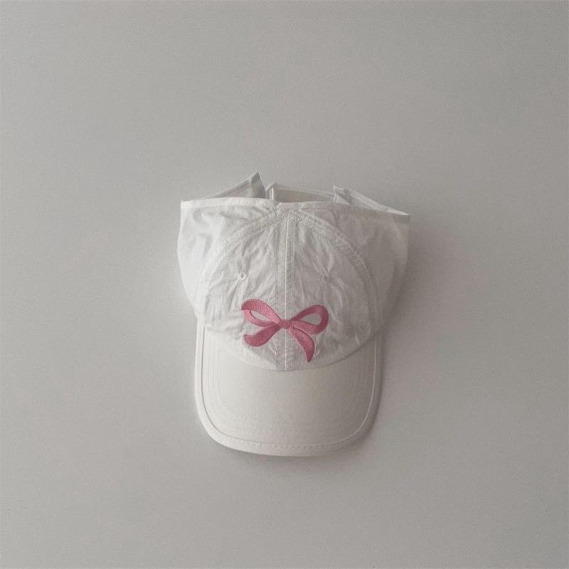 New Sweet Kids Ponytail Baseball Caps Candy Color Quick Drying Adjustable Visor Cap Summer UV Protection Hat Outdoor Travel Caps