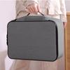 3-Layer Document Box With Lock File Storage Organizer Box Waterproof Safe Bag 