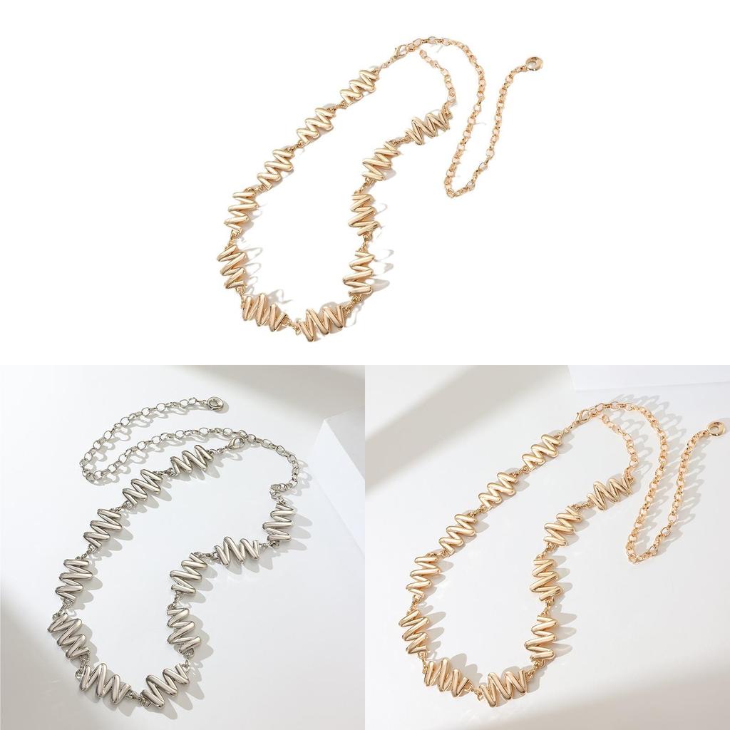 Womens Highquality Silver Waist Chain With Glossy Surface And Fashionable Design