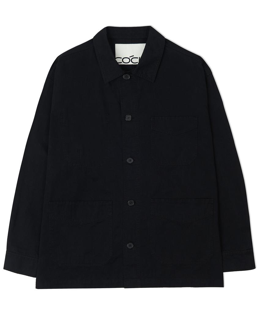 Costume O’Clock Cotton French Washed Work Jacket Navy Coosjk041Navy