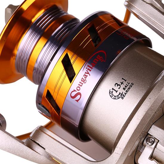 Fishing Rod SET 1.8-2.7M Carbon Telescopic Pole and 13+1BB Metal Spinning Reel Fishing Tackle