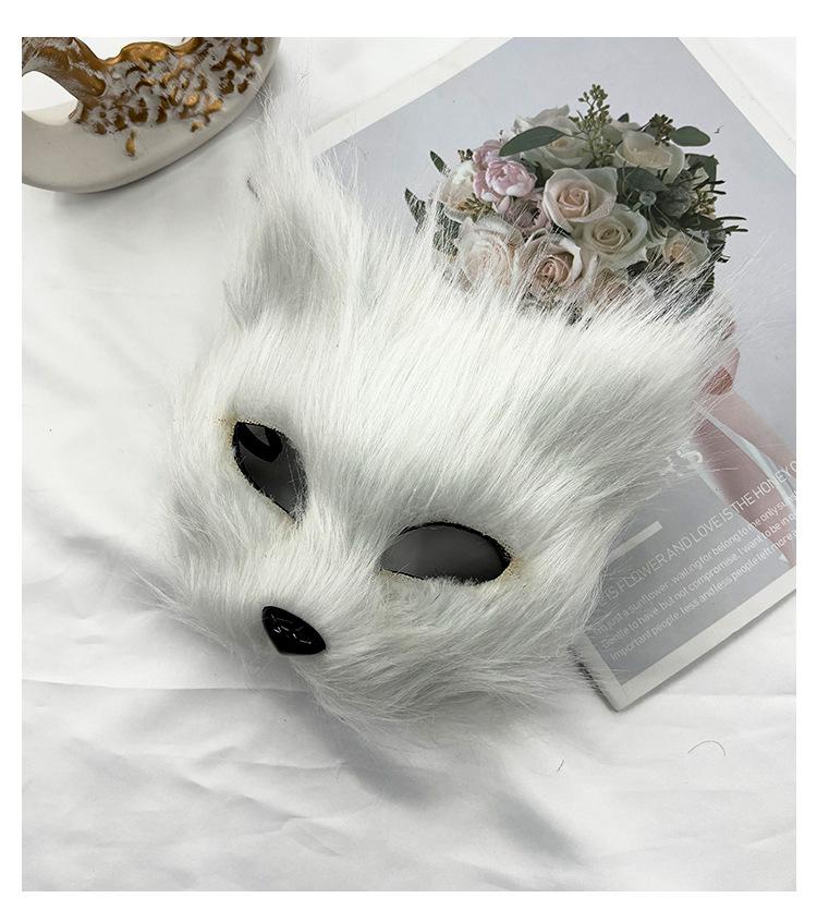 Weihnachts-Cosplay-Set: Niedliche Bärenpfoten-Handschuhe & Plüsch Waschbär Halbmaske