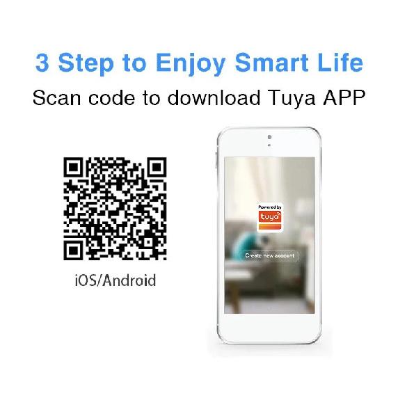 Tuya Smart WiFi Door Sensor Smart Home Open Close Detector Smartlife App Control Notification Compatible with Alexa Google Home
