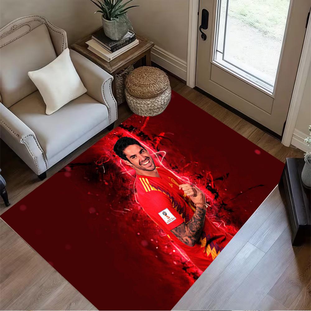 Soccer Player Action Floor Rug Office Rug Perfect for Foyer Entryway Study Room Dormitory Antislip Carpet Office Home Decor Gift for Festivals