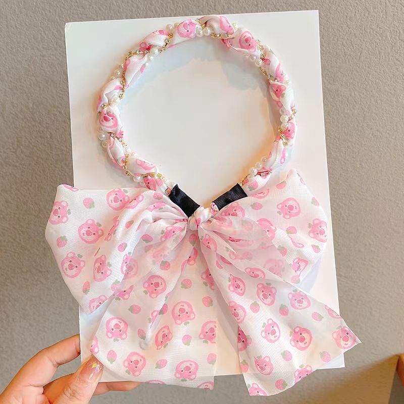 

Пасторальная цветочная плетеная повязка на голову: Женский высококачественный бант-лента с зубчиками для волос.