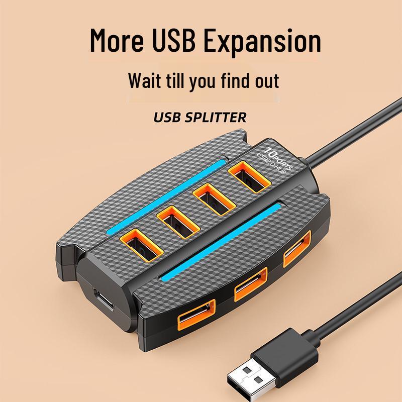 One-Drag-Ten Multi-Port USB Hub Expansion Dock for Laptops