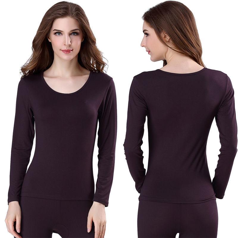 Women's Autumn Cotton Slim Fit Base Layer Set - Top and Pants