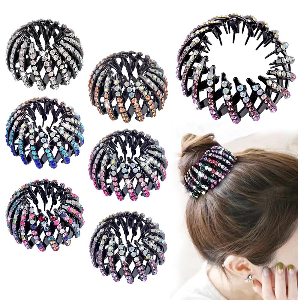 Trendy Matte Bird's Nest Hair Curler: Versatile Claw and Ponytail Ring for Effortless Styling In Europe and America.
