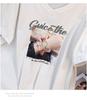 Women's Plus Size V-Neck Short-Sleeve Loose T-Shirt (Mid-Length, 200-350 Jin)