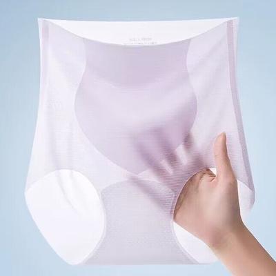 Mutandine ultrasottili a vita alta Intimo da donna Seta ghiacciata Senza traccia Maschera Nudo Sesso sensuale Sollevamento della pancia Glutei Pesca Triangolo dell'anca Mutandine