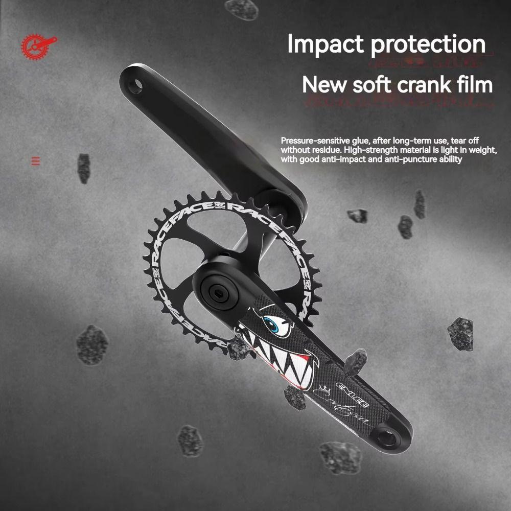 Scratch Resistant Bicycle Crank Sticker Bike Protective Sticker  Riding Accessories