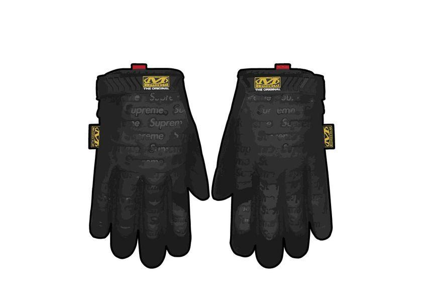 Supreme Mechanix Leather Work Gloves Black M