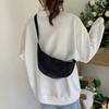 Anti-splashing nylon solid color crossbody dumpling bag new one-shoulder underarm light niche women's bag