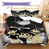 Bendy Pattern Bedding Quilt Set Quilt Cover Pillowcase Home Decoration Gift (1 * duvet cover + 2 * pillowcase, without core)