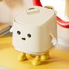 Desktop Trash Can Advanced Sense Pressing Spring Lid Paper Basket Large Capacity Waterproof with Lid Office Garbage Can