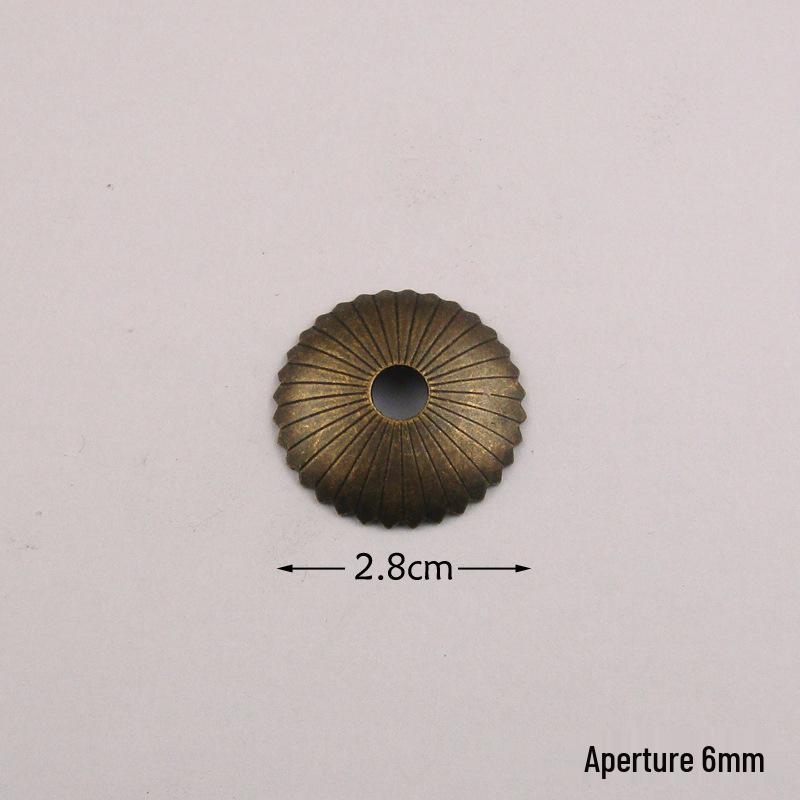 Antique Chinese Copper Plum Blossom Pull Handle and Gasket for Furniture Decoration