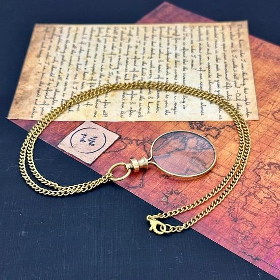 Magnifying Monocle, Pocket Magnifying Glass - Steampunk Retro Gift - Pocket Monocle Costume - Pocket Magnifiers Handmade