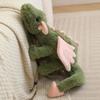 Cute Matcha Green Dragon Plush Toy Soft Stuffed Dragon Doll with Pink Wings Huggable Adorable Plushie for Girl Gift