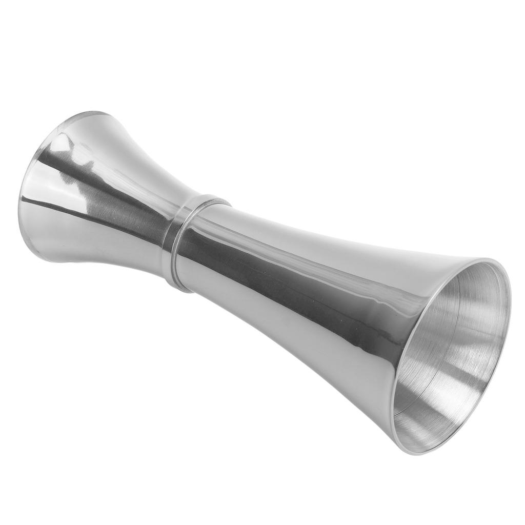 Double Jigger 304 Stainless Steel Thicken Design Wide Opening Glossy Appearance Easy Cleaning Alcohol Measuring Tool