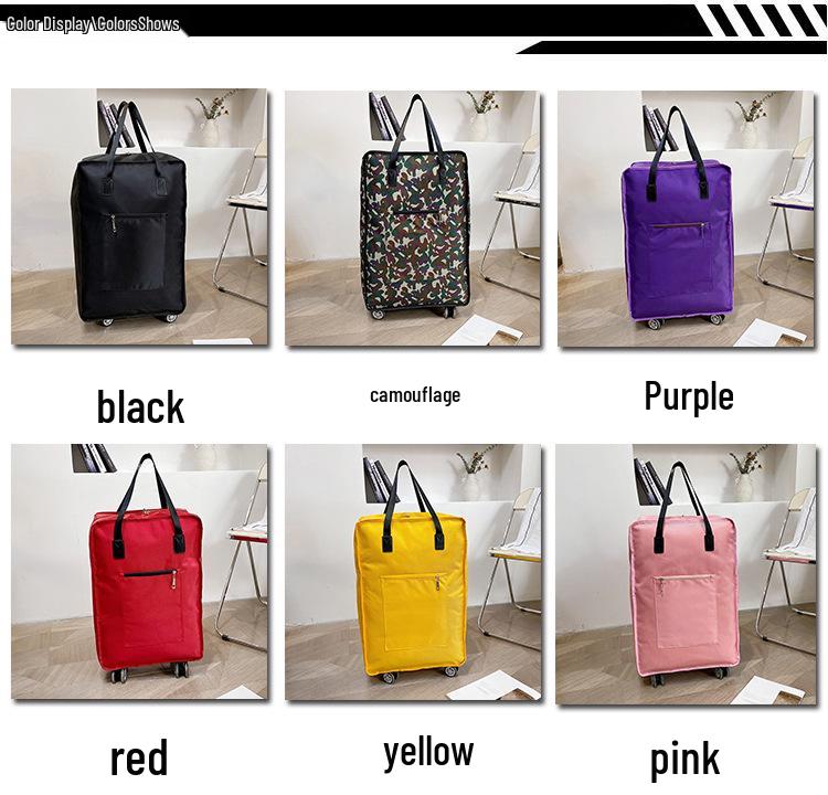 Reisetasche mit großer Kapazität, faltbar und mit Rollen – Unisex-Gepäck, Umstands- und Einkaufsaufbewahrungslösung