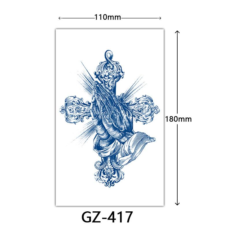 Autocolante Tatuaj Herbal, Autocolante Tatuaj cu Suc, Autocolante Tatuaj Semi-Permanent cu Litere Englezești Tatuaj