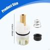 RP25513 Faucet Stem Assembly Wear Resistant Utility with RP4993 Rubber Seat and Spring Repair Kit