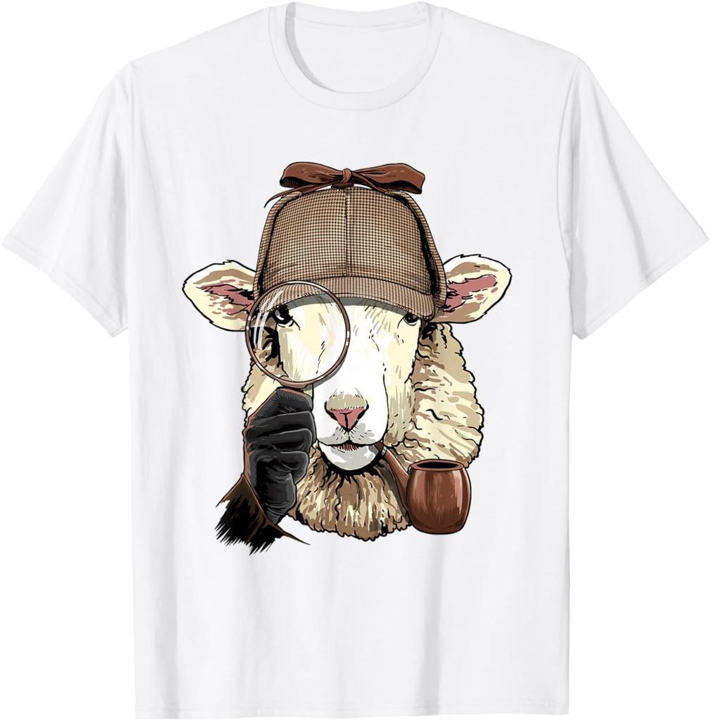 Detektiv Lamm Schaf Spion Ermittler Landwirt Schafsliebhaber T-Shirt