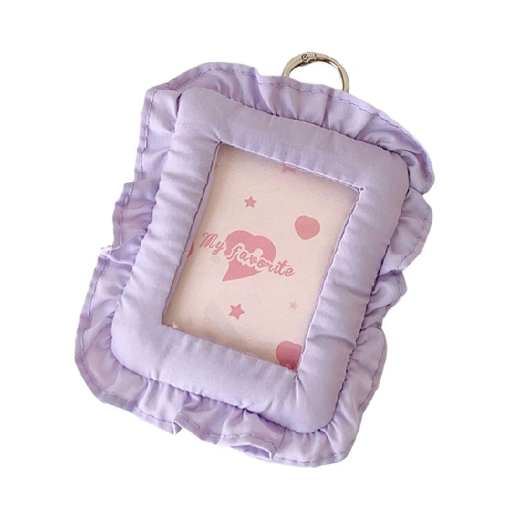 Easy Hanging Cloth Pillow Photocard Holder For Mini Photos Cards Compact Decorative Keychain Accessory