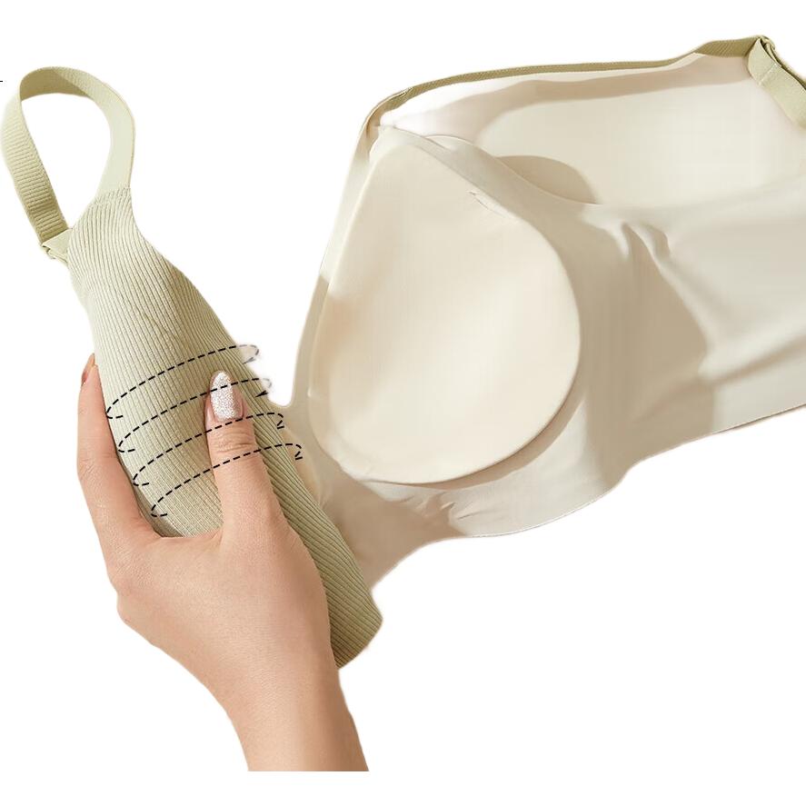 GUJIN New Women's Push-Up Bra, Small Bust Enhancement, Anti-Sagging, Wireless, Seamless, Breathable Bra