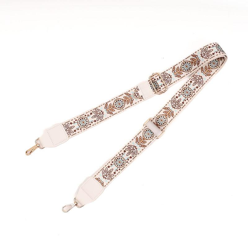 Wide Strap Adjustable Bag Accessories Single Shoulder Crossbody Women's Bag Long Shoulder Strap Ethnic Style Color Bag Strap