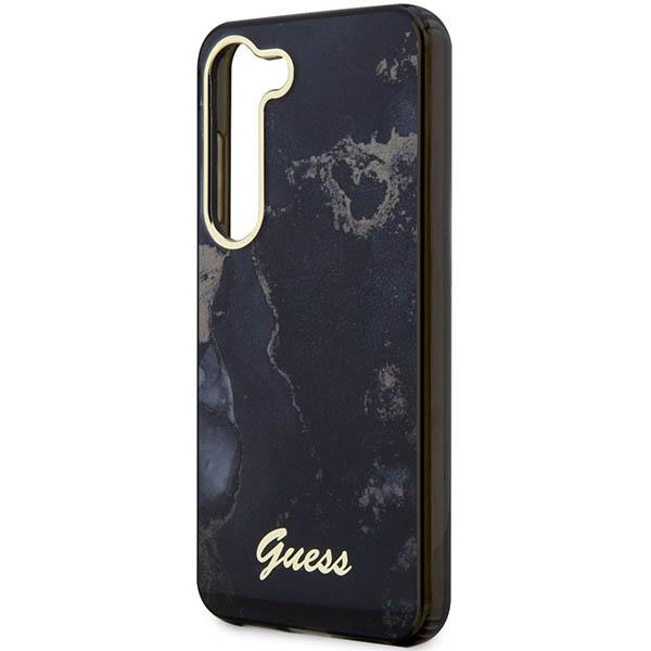 Etui Do Samsung Galaxy S23 Guess Golden Marble Czarne