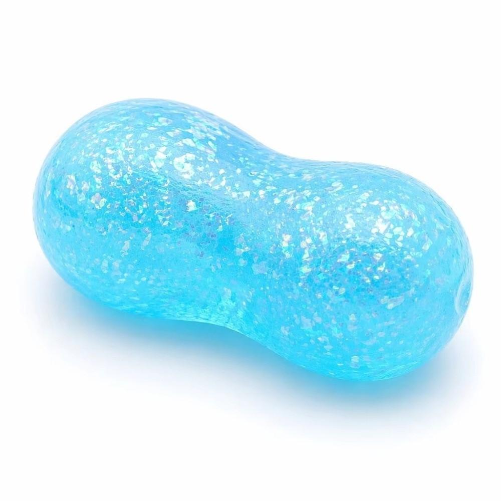 Glitter Peanut Squishy Toy Slow Rebound Peanut Squeeze Toys Crunchy Peanut Fidget Toy Kids Toys