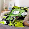ANIME I-invader Z-zim Blanket Warm And Soft Suitable For Bedroom Living Room Sofa Bed Office Travel Camping