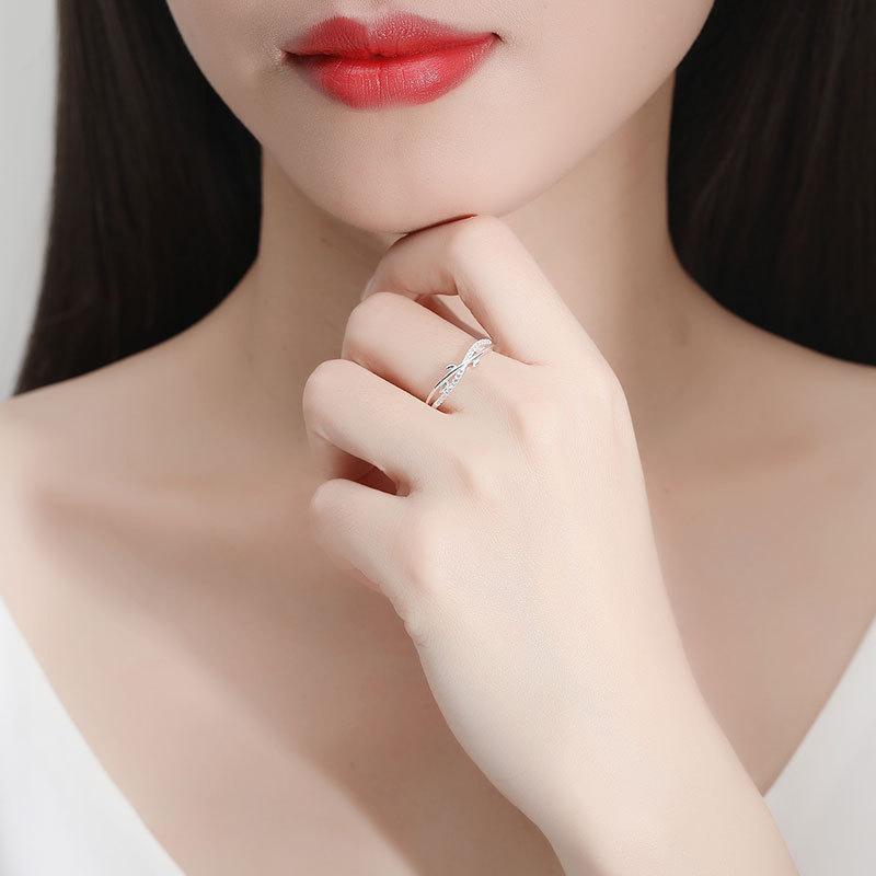 Cross Necklace Leaf Ring Color Hand Decoration Open Ring Cold Style Design New Style