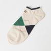 Daks Ankle 4 Pair Set Cotton Blend Check Color Mix Dbss5f901bk