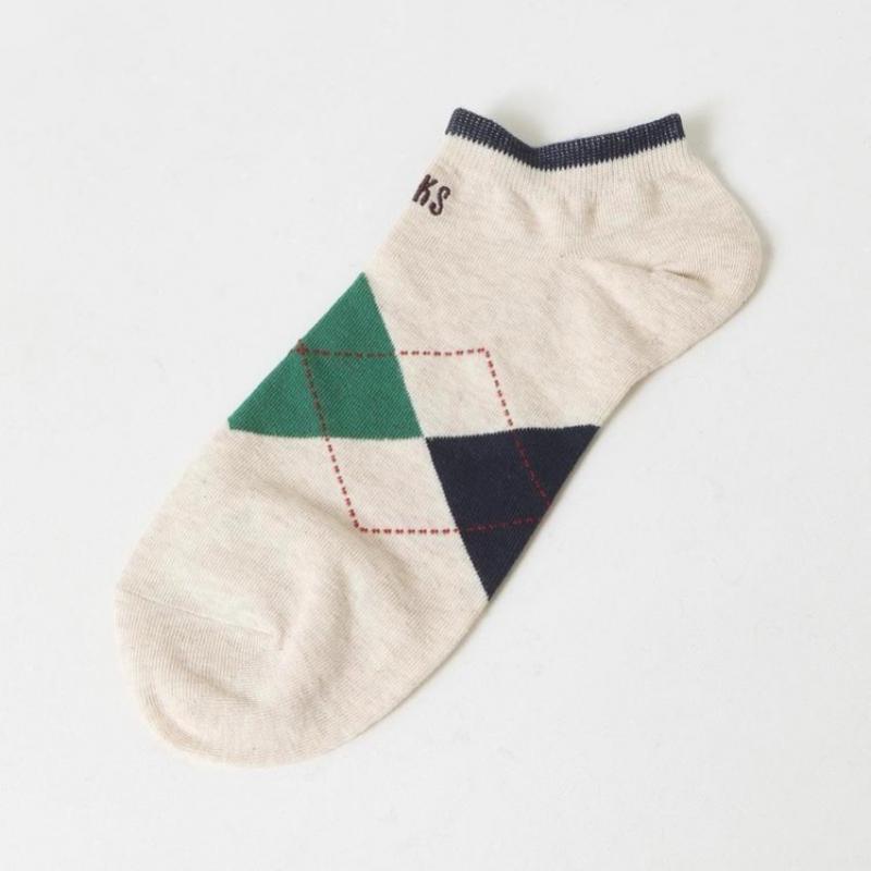 Daks Ankle 4 Pair Set Cotton Blend Check Color Mix Dbss5f901bk